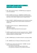 CPXP PREP EXAMS WITH CORRECT ANSWERS&sol;GRADED A&plus;