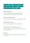 CROSSFIT LEVEL 2 UPDATED ACTUAL&NewLine;QUESTIONS AND CORRECT ANSWERS&NewLine;COMPREHENSIVE STUDY GUIDE