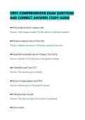 CRPC COMPREHENSIVE EXAM QUESTIONS&NewLine;AND CORRECT ANSWERS STUDY GUIDE