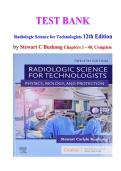 Test Bank for Radiologic Science for Technologists 12th Edition by Stewart C Bushong  ISBN 978-0323661348