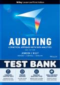 Test Bank for Auditing&colon; A Practical Approach with Data Analytics&comma; 2nd Edition &lpar;Laura Davis Wiley&comma; Raymond N&period; Johnson & Robyn Moroney&rpar; &vert; All Chapters 1&ndash;16 Covered