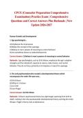 CPCE Exam Prep 2026-2027&colon; Comprehensive Practice Questions with Correct Answers and Rationale