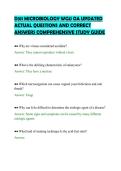D311 MICROBIOLOGY WGU OA TEST BANK&NewLine;QUESTIONS WITH VERIFIED ANSWERS&NewLine;FULL REVIEW