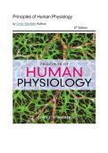 Test Bank for Principles of Human Physiology&comma; 6th Edition &lpar;Stanfield&comma; 2016&rpar; Chapters 1-24 Fully Covered