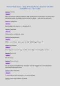 NUR 334 Final Arizona College of Nursing-Phoenix &vert; Questions with 100&percnt;&NewLine;Verified Answers &vert; Latest Update