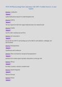 NUR 334 Pharmacology final &vert; Questions with 100&percnt; Verified Answers &vert; Latest Update