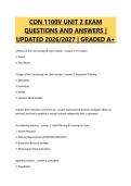 CON 1100V UNIT 2 EXAM&NewLine;QUESTIONS AND ANSWERS &vert;&NewLine;UPDATED 2026&sol;2027 &vert; GRADED A&plus;