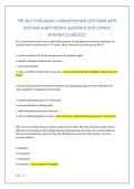 NR 601 Final exam comprehensive test bank with &NewLine;400 real exam review questions and correct &NewLine;answers 2026&sol;2027 