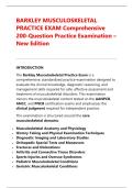 BARKLEY MUSCULOSKELETAL &NewLine;PRACTICE EXAM Comprehensive &NewLine;200-Question Practice Examination &ndash; &NewLine;New Edition 