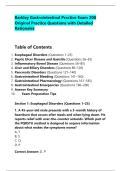 Barkley Gastrointestinal Practice Exam 200 &NewLine;Original Practice Questions with Detailed &NewLine;Rationales