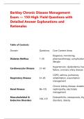 Barkley Chronic Disease Management &NewLine;Exam &mdash; 150 High-Yield Questions with &NewLine;Detailed Answer Explanations and &NewLine;Rationales 
