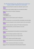 Maryville NURS 615 Pharm Exam 2 Maryville University of Saint Louis &vert;&NewLine;Questions with 100&percnt; Verified Answers &vert; Latest Update