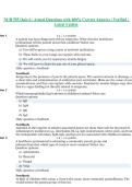 NUR 555 Quiz 6 &vert; Actual Questions with 100&percnt; Correct Answers &vert; Verified &vert; Latest Update- Southern New Hampshire University