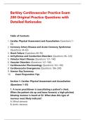 Barkley Cardiovascular Practice Exam &NewLine;200 Original Practice Questions with &NewLine;Detailed Rationales 