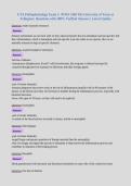 UTA Pathophysiology Exam 2- NURS 3366 The University of Texas at&NewLine;Arlington &vert; Questions with 100&percnt; Verified Answers &vert; Latest Update