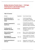 Barkley Geriatrics Practice Exam &mdash; 150 High&NewLine;Yield Questions with Detailed Answer &NewLine;Explanations and Rationales 