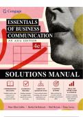 Solutions Manual for Essentials of Business Communication&colon; An Asia Edition&comma; 4th Edition &lpar;Guffey&comma; Du-Babcock & Loewy&comma; 2024&rpar; &vert; All Chapters 1&ndash;16 Covered&NewLine;
