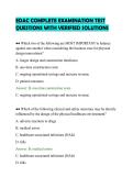 EDAC ACTUAL TEST QUESTIONS WITH&NewLine;COMPLETE ANSWER KEY