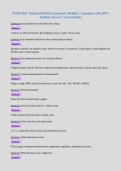 NURS 5220- Advanced Health Assessment- Module 1 &vert; Questions with 100&percnt; Verified Answers &vert; Latest Update