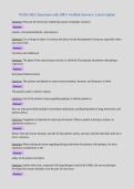 PACKAGE DEAL FOR NURS 5461 EXAMS with  UPDATED Questions and 100&percnt; Verified Answers 