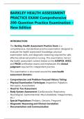 BARKLEY HEALTH ASSESSMENT &NewLine;PRACTICE EXAM Comprehensive &NewLine;200-Question Practice Examination &ndash; &NewLine;New Edition