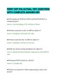 EPIC AMB 400 UPDATED ACTUAL&NewLine;QUESTIONS AND CORRECT ANSWERS&NewLine;COMPREHENSIVE STUDY GUIDE