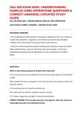 ASLI 320 EXAM 2026 &vert; UNDERSTANDING SURPLUS LINES OPERATIONS QUESTIONS & CORRECT ANSWERS &vert; UPDATED STUDY GUIDE