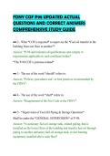 FDNY COF P98 TEST BANK QUESTIONS&NewLine;WITH VERIFIED ANSWERS FULL REVIEW