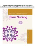 Test Bank For Rosdahl&rsquo;s Textbook of Basic Nursing 13th Edition &vert; Diane Rupert & Deanna Wolfskeil &vert; ISBN 9781975263812 &vert; Chapters 1-103