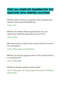 FDNY G60 ACTUAL TEST QUESTIONS WITH&NewLine;COMPLETE ANSWER KEY