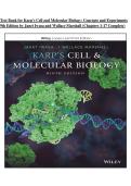 Test Bank For Karp&rsquo;s Cell and Molecular Biology&colon; Concepts and Experiments 9th Edition &vert; Janet Iwasa & Wallace Marshall &vert; ISBN 9781119598244 &vert; Chapters 1-18