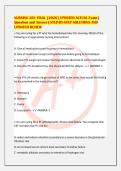 NURSING 201 FINAL &lbrack;2026&rsqb; UPDATED ACTUAL Exam &vert;&NewLine;Question and Answer &vert; STEP-BY-STEP SOLUTIONS AND&NewLine;UPDATED REVIEW