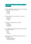 ABO EXAMS WITH CORRECT ANSWERS&sol;ACTUAL EXAMS &sol;GRADED A&plus;&sol;JUST RELEASED &excl;&excl;&excl;&NewLine;