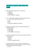 MULTIPLE CHOICE ABO PRACTICE EXAM WITH CORRECT ANSWERS 