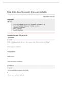 CRIS 605 Midterm Quiz &ndash; Crisis Care&comma; Community Crises & Lethality &vert; Modules 1&ndash;4 &vert; 25 Questions & Answers &vert; 2026 Updated &period;