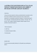 AANP Practice Questions 2025 Actual Exam Newest Version &ndash; Exam Review & Study Guide