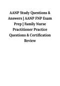 AANP Study Questions & Answers &ndash; AANP FNP Exam Prep for Family Nurse Practitioner Certification