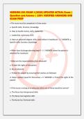 NURSING 201 EXAM 1 &lbrack;2026&rsqb; UPDATED ACTUAL Exam &vert;&NewLine;Question and Answer &vert; 100&percnt; VERIFIED ANSWERS AND&NewLine;EXAM PREP