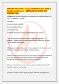 NURSING 201 EXAM 1 &lbrack;2026&rsqb; UPDATED ACTUAL Exam &vert;&NewLine;Question and Answer &vert; DETAILED SOLUTIONS AND&NewLine;EXAM REVIEW