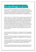 CS 6250 EXAM 1 &lbrack;2026&rsqb; UPDATED ACTUAL &vert;&NewLine;Question and Answer &vert; VERIFIED ANSWERS