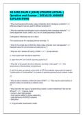 CS 6250 EXAM 2 &lbrack;2026&rsqb; UPDATED ACTUAL &vert;&NewLine;Question and Answer &vert; DETAILED ANSWER&NewLine;EXPLANATIONS