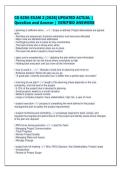 CS 6250 EXAM 2 &lbrack;2026&rsqb; UPDATED ACTUAL &vert;&NewLine;Question and Answer &vert; VERIFIED ANSWERS