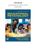Test Bank for Educational Psychology&colon; Theory and Practice&comma; 14th edition &lpar;Robert Slavin&comma; 2025&rpar;&comma; Chapter 1-14 &vert; All Chapters