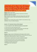 Nursing Fundamentals Study Guide and ATI RN &NewLine;Comprehensive Predictor 2026&colon; 200 Advanced &NewLine;Mixed Multiple-Choice Practice Questions with &NewLine;Correct Answers and Detailed Rationales 
