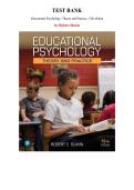 Educational Psychology&colon; Theory and Practice&comma; 13th edition &mdash; by Robert Slavin &vert; Complete Test Bank &lpar;Ch&period; 1-14&rpar;