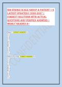 NIH Stroke Scale Group A Patient 1-6 Exam 2026 &vert; Verified Answers & Scoring Guide