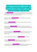 TED 105 NEWEST 2026-2027 ACTUAL EXAM COMPLETE 100 QUESTIONS AND CORRECT DETAILED ANSWERS &lpar;VERIFIED ANSWERS&rpar; ALREADY GRADED A&plus; BRAND NEW&excl;&excl;