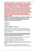 ATI Maternal Newborn Nursing 2026&sol;2027 &vert; ATI RN Maternal-Newborn Proctored Exam & Content Mastery Series &lpar;CMS&rpar; Study Guide &vert; ATI Maternal Newborn Practice Questions&comma; Answers & Detailed Rationales &vert; Pregnancy & Prenatal Care&comma; Antepartum Nursing&comma; High-Risk 
