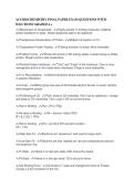 ACS BIOCHEMISTRY FINAL PAPER EXAM QUESTIONS WITH&NewLine;SOLUTIONS GRADED A&plus;