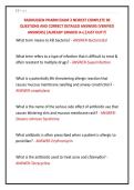 RASMUSSEN PHARM EXAM 3 NEWEST COMPLETE 90 &NewLine;QUESTIONS AND CORRECT DETAILED ANSWERS &lpar;VERIFIED &NewLine;ANSWERS&rpar; &vert;ALREADY GRADED A&plus;&vert;&vert;JUST OUT&excl;&excl;&excl; 